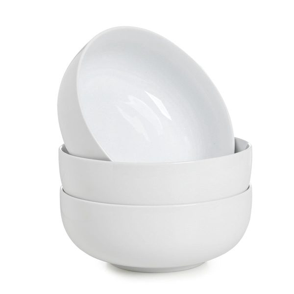 Wishdeco Large SOUP Bowls, Ceramic 37OZ/1100ML