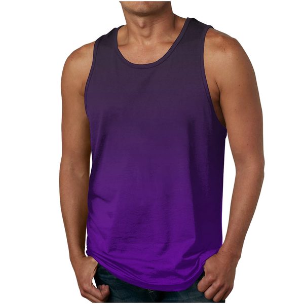 XXL Men's Cotton GYM TANK Tops, Sleeveless Workout
