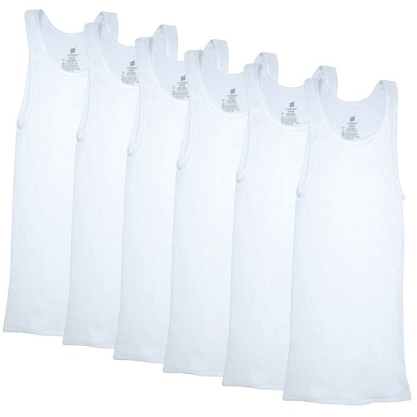 Large Hanes Men's Ribbed TANK