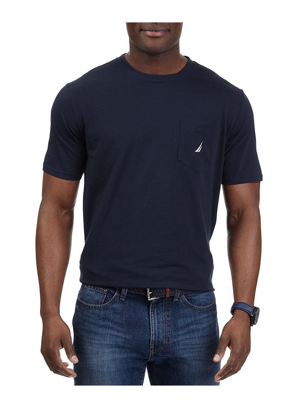 4 XL Nautica Men's Solid CREW NECK Pocket T-shirt