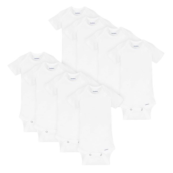 18 Months Gerber Unisex BABY 8-PACK Short Sleeve O